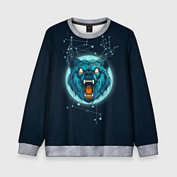 Свитшот детский Космический медведь, цвет: 3D-меланж