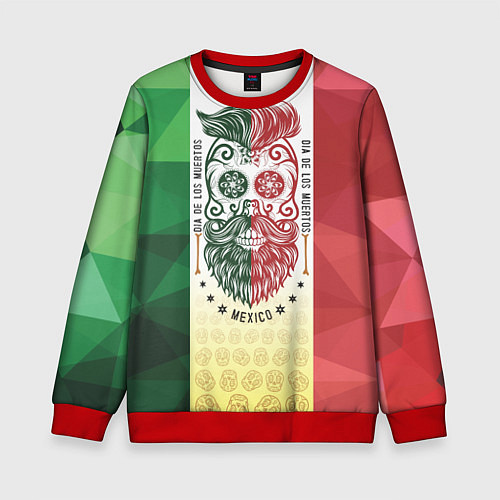 Детский свитшот Мексика / 3D-Красный – фото 1
