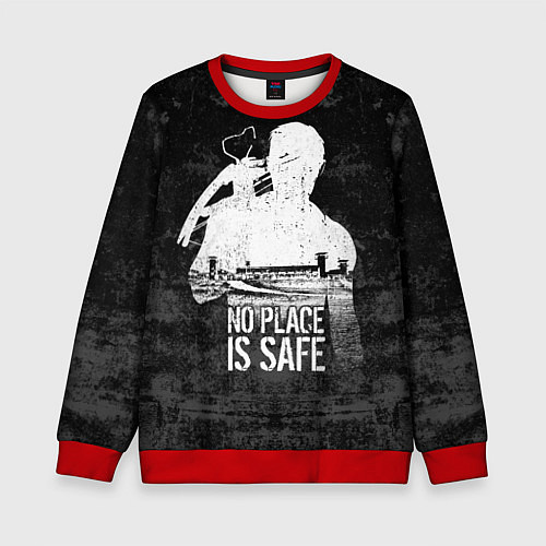 Детский свитшот No Place is Safe / 3D-Красный – фото 1