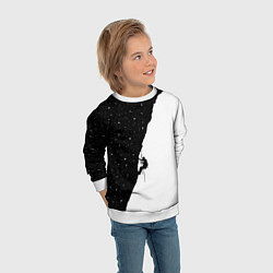 Свитшот детский Ночной скалолаз, цвет: 3D-белый — фото 2