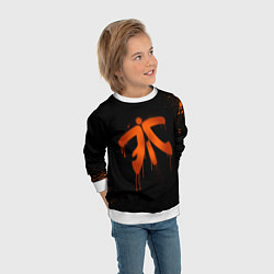 Свитшот детский Fnatic: Black collection, цвет: 3D-белый — фото 2