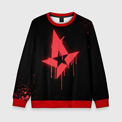 Свитшот детский Astralis: Black collection, цвет: 3D-красный