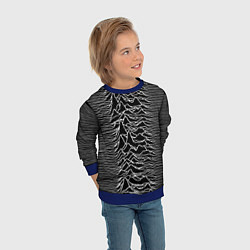 Свитшот детский Joy Division: Unknown Pleasures, цвет: 3D-синий — фото 2
