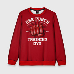 Свитшот детский One Punch Gym, цвет: 3D-красный