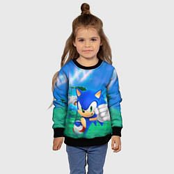 Свитшот детский Sonic Boom, цвет: 3D-черный — фото 2