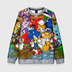Свитшот детский Sonic Stories, цвет: 3D-меланж