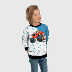 Свитшот детский Вспыш и чудо-машинки, цвет: 3D-черный — фото 2