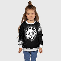 Свитшот детский Gamers 2: Black collection, цвет: 3D-белый — фото 2