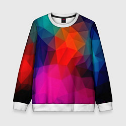 Свитшот детский Abstraction, цвет: 3D-белый