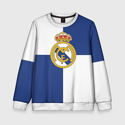 Свитшот детский Real Madrid: Blue style, цвет: 3D-белый