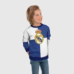 Свитшот детский Real Madrid: Blue style, цвет: 3D-синий — фото 2