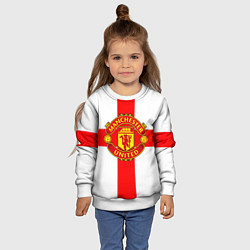 Свитшот детский Manchester Utd: England, цвет: 3D-белый — фото 2
