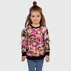 Свитшот детский Розовый рай, цвет: 3D-черный — фото 2