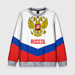 Свитшот детский Russia Hockey Team, цвет: 3D-меланж