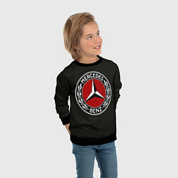 Свитшот детский Mercedes-Benz, цвет: 3D-черный — фото 2