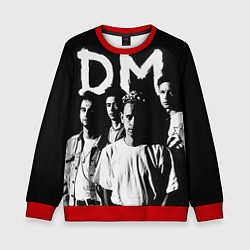 Свитшот детский Depeche mode: black, цвет: 3D-красный