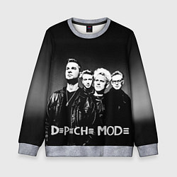 Свитшот детский Depeche Mode: mono, цвет: 3D-меланж