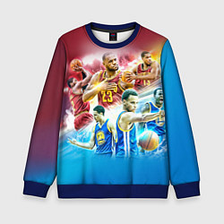 Свитшот детский Golden State Warriors, цвет: 3D-синий