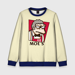 Свитшот детский Moe's KFC, цвет: 3D-синий