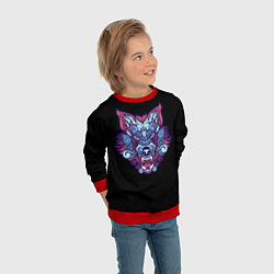 Свитшот детский Дуx волка, цвет: 3D-красный — фото 2