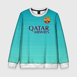 Свитшот детский Barcelona FC: Aqua, цвет: 3D-белый