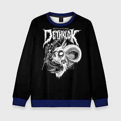 Свитшот детский Dethklok: Goat Skull, цвет: 3D-синий