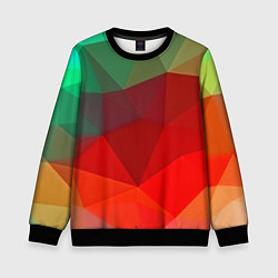 Свитшот детский Abstraction colorise, цвет: 3D-черный