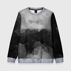 Свитшот детский Polygon gray, цвет: 3D-меланж