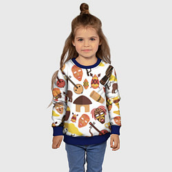 Свитшот детский Гамбия, цвет: 3D-синий — фото 2