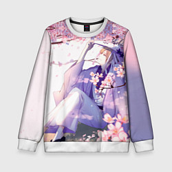 Свитшот детский Тетрадь дружбы Нацумэ, цвет: 3D-белый