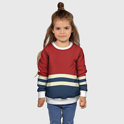 Свитшот детский Волны в море, цвет: 3D-белый — фото 2