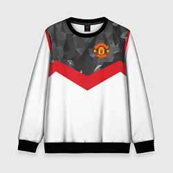Свитшот детский Man United FC: Grey Polygons, цвет: 3D-черный