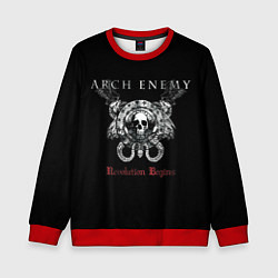 Свитшот детский Arch Enemy: Revolution Begins, цвет: 3D-красный