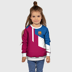 Свитшот детский FC Barcelona 2018, цвет: 3D-белый — фото 2