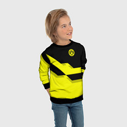 Свитшот детский BVB FC: Yellow style, цвет: 3D-черный — фото 2