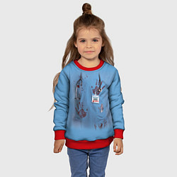 Свитшот детский Костюм врача кровь, цвет: 3D-красный — фото 2