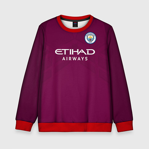 Детский свитшот Man City FC: Sterling Away 17/18 / 3D-Красный – фото 1