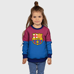 Свитшот детский Barcelona FC: Duo Color, цвет: 3D-синий — фото 2