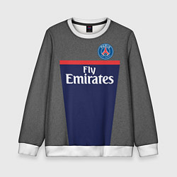 Свитшот детский FC PSG: Fly Emirates, цвет: 3D-белый