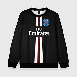 Свитшот детский PSG FC: Black 2018, цвет: 3D-черный