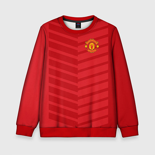 Детский свитшот FC Manchester United: Reverse / 3D-Красный – фото 1