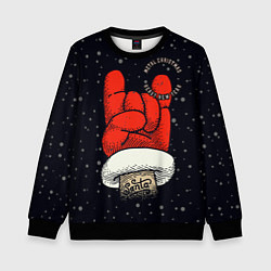 Свитшот детский Metal Christmas - Heavy New Year, цвет: 3D-черный