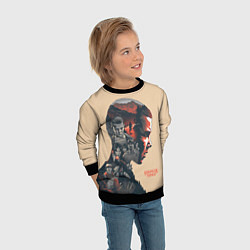 Свитшот детский Stranger Things, цвет: 3D-черный — фото 2