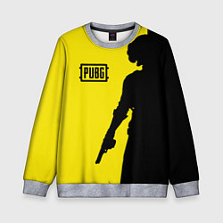 Свитшот детский PUBG: Yellow Shadow, цвет: 3D-меланж
