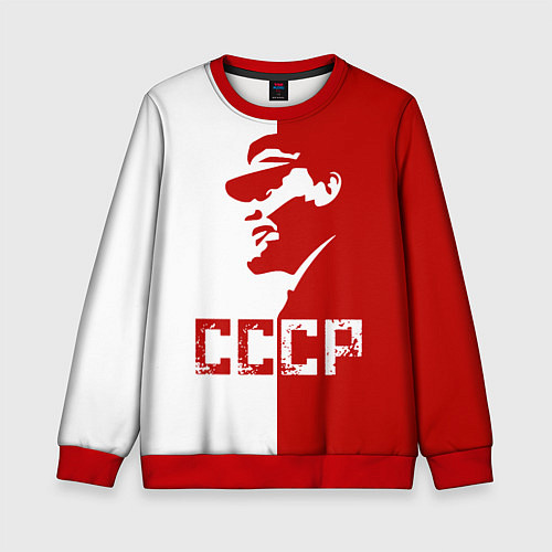 Детский свитшот Ленин СССР / 3D-Красный – фото 1