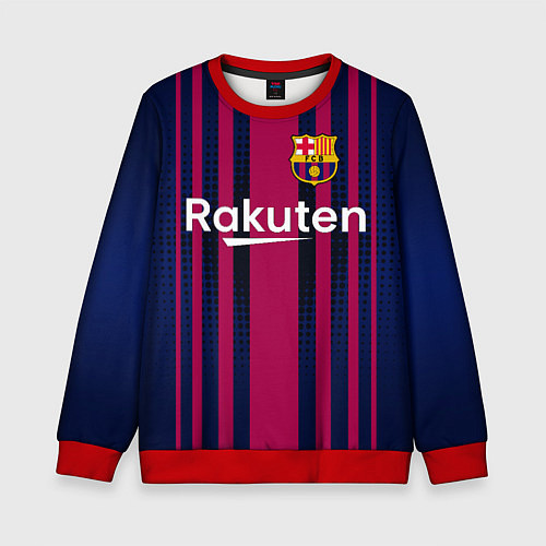 Детский свитшот FC Barcelona: Rakuten / 3D-Красный – фото 1