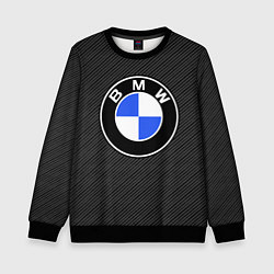 Свитшот детский BMW CARBON БМВ КАРБОН, цвет: 3D-черный