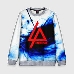 Свитшот детский Linkin Park blue smoke, цвет: 3D-меланж