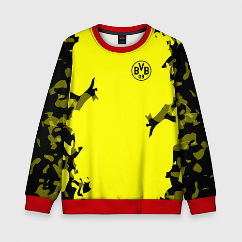 Детский свитшот FC Borussia Dortmund: Yellow Original / 3D-Красный – фото 1