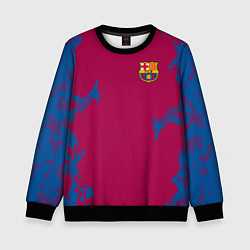 Свитшот детский FC Barcelona: Purple Original, цвет: 3D-черный